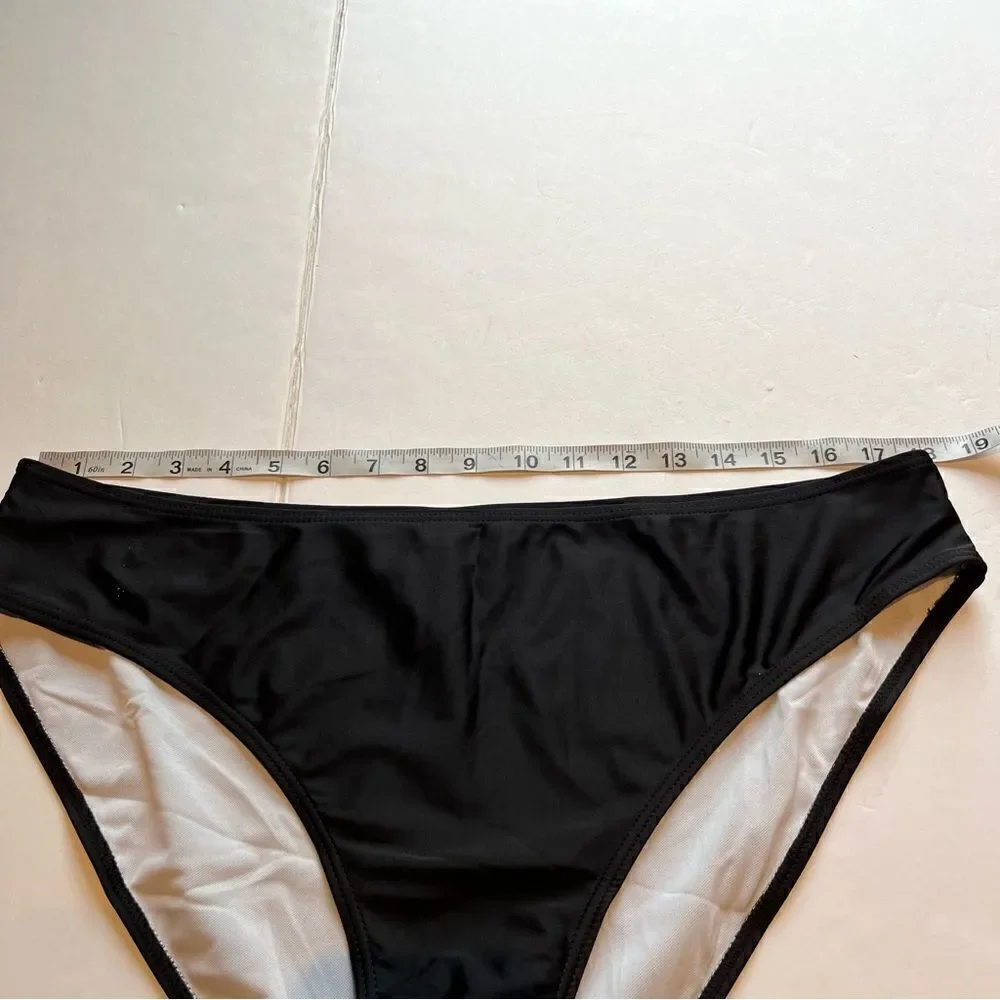 Shein Women's Swim Bikini Bottom Black 4XL